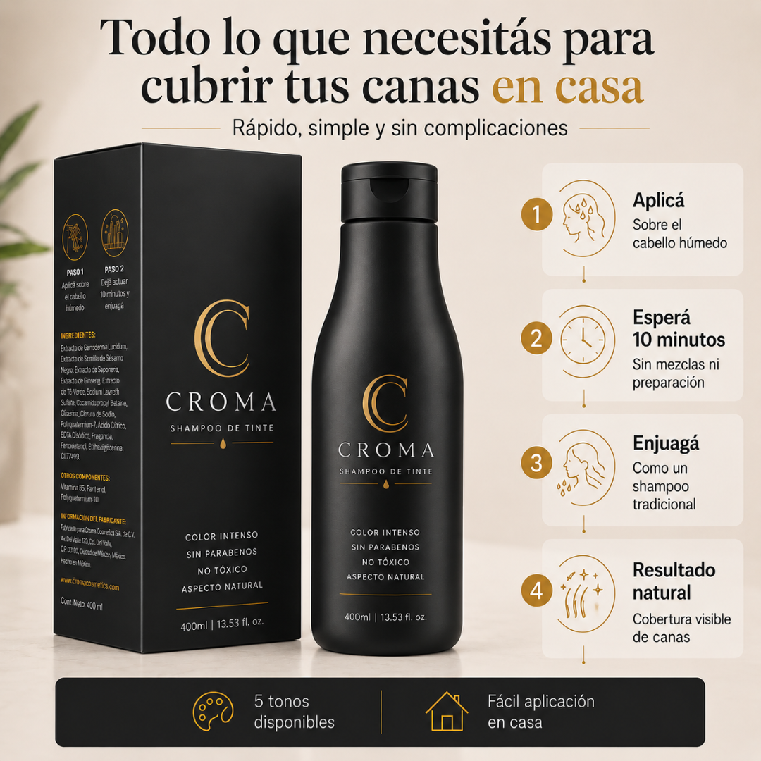 CROMA | Shampoo de tinte instantáneo